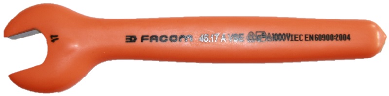 Ключ гаечный рожковый изолированный 17 мм Facom