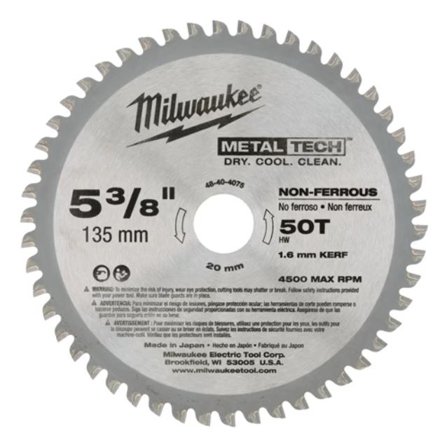 Пильный диск по металлу 135х20 мм Z50 Milwaukee