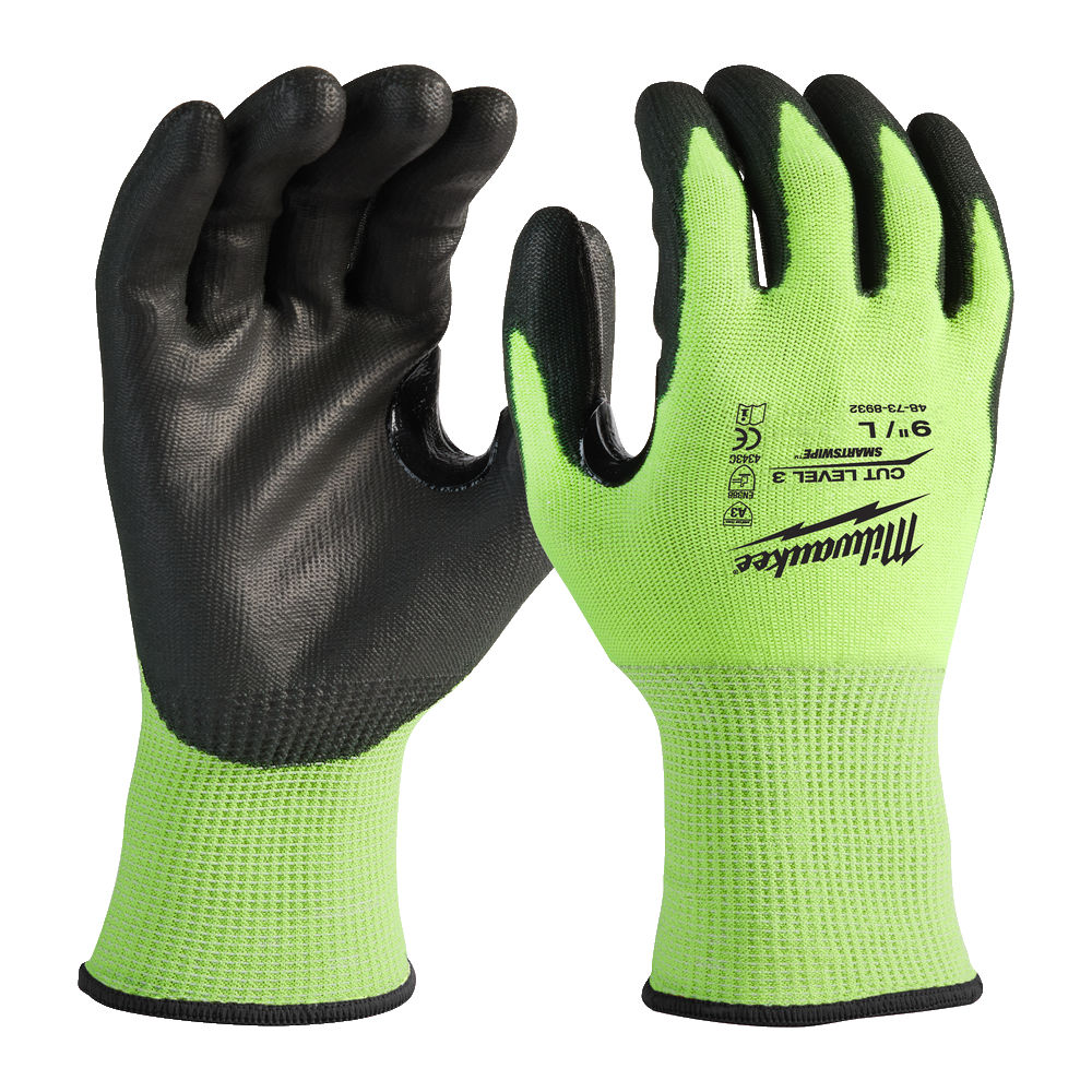 Перчатки Hi-Vis Cut Level 3 Gloves -9/L -1pc