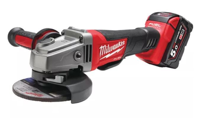 Аккумуляторная углошлифовальная машина Milwaukee M18 CAG125XPD-502X FUEL (Li-Ion5Ач)