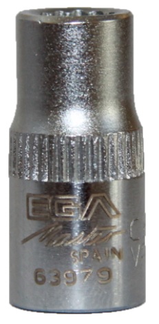 Головка двенадцатигранная 6 мм, 1/4" Ega Master