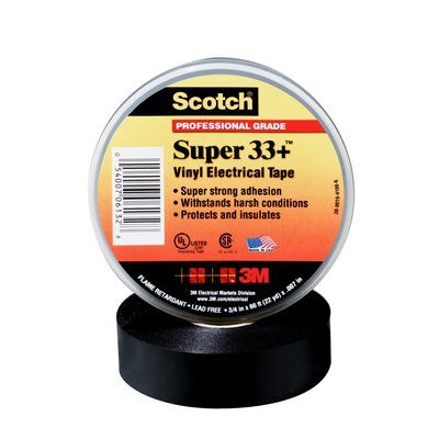 Scotch Super 33+ 3М Изоляционная лента высшего класса, черная