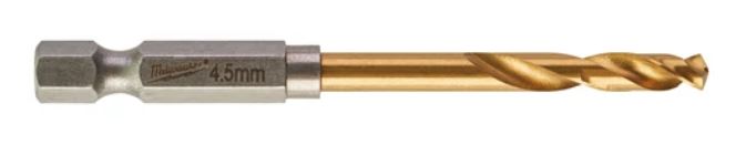 Сверло по металлу RedHEX HSS-G TiN 4.5 мм