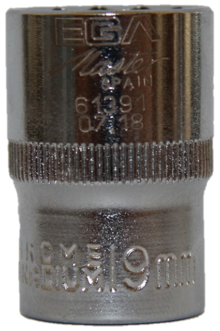 Головка двенадцатигранная 19 мм, 1/2" Ega Master