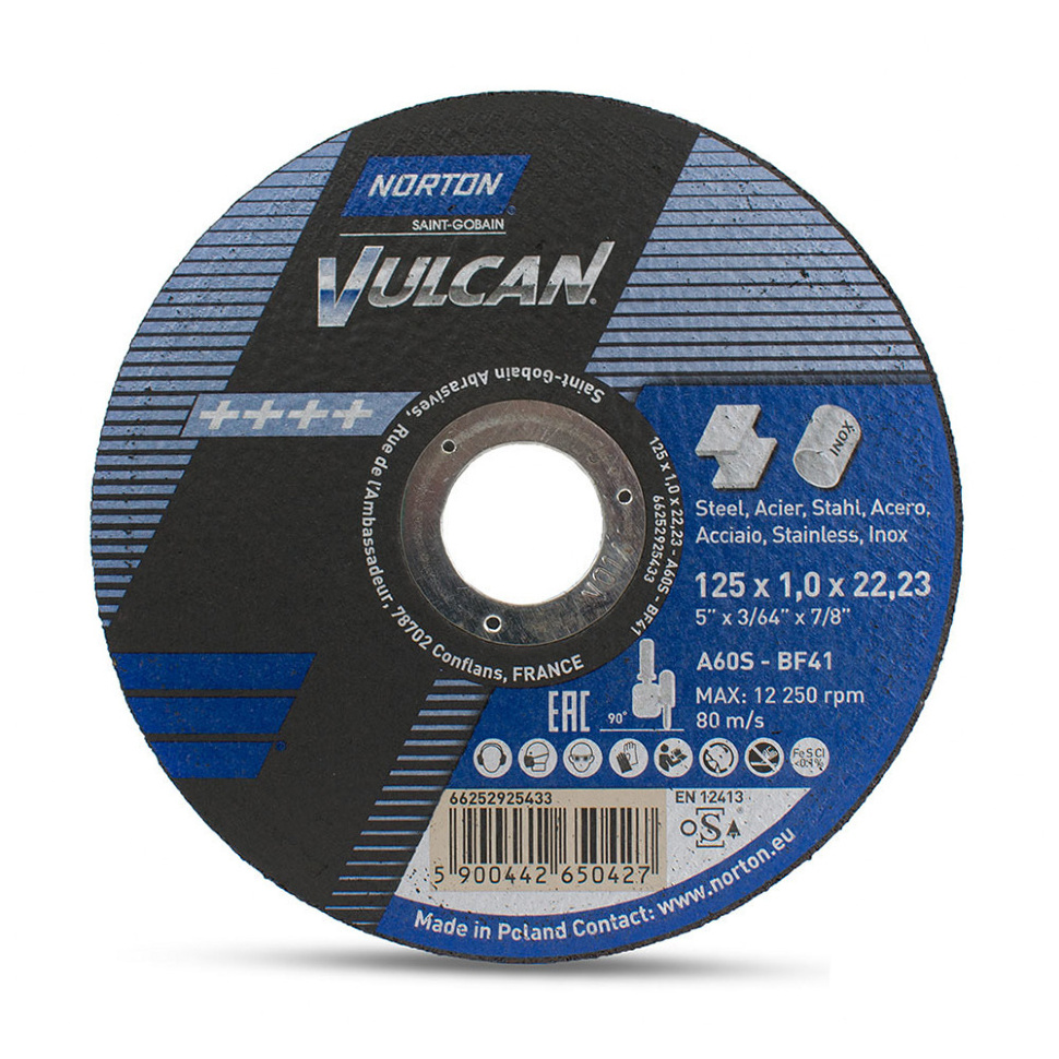 Отрезной круг Saint-Gobain Vulcan, 41, 125 х 1,0 мм