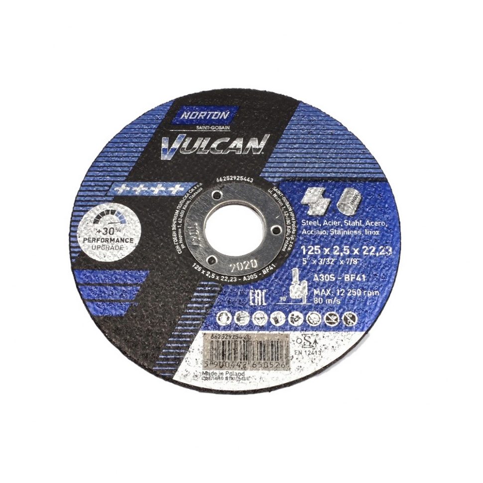 Отрезной круг Saint-Gobain Vulcan, 41, 125 х 2,5 мм