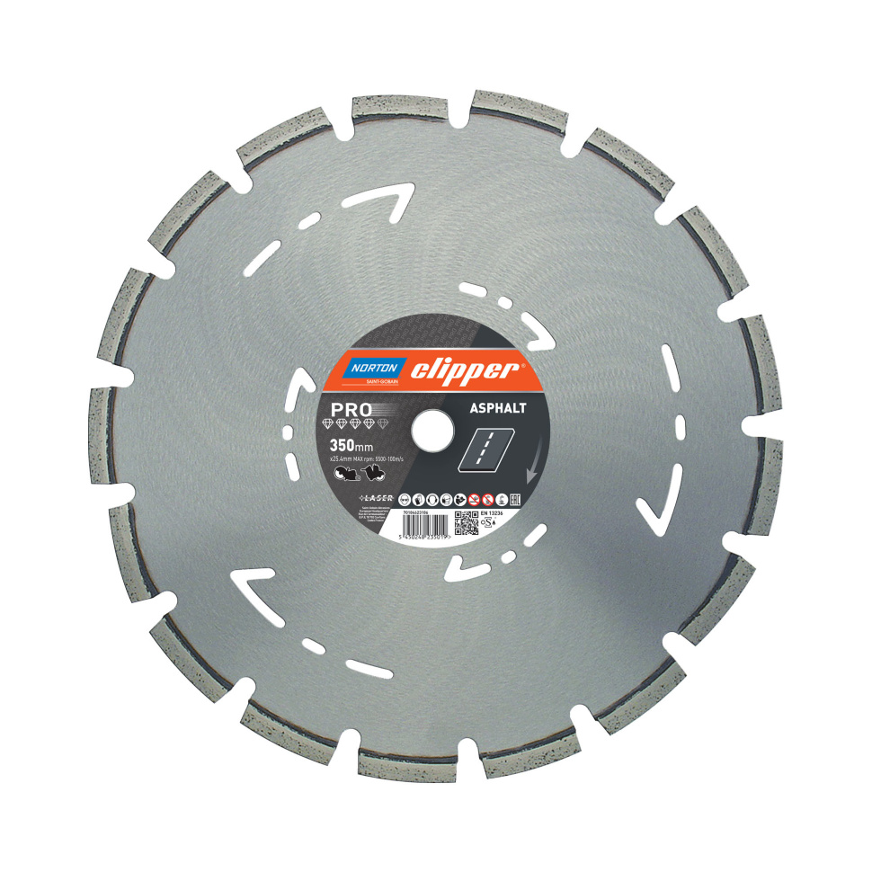 Алмазный диск Saint-Gobain Clipper PRO Asphalt для резки асфальта, 500 мм