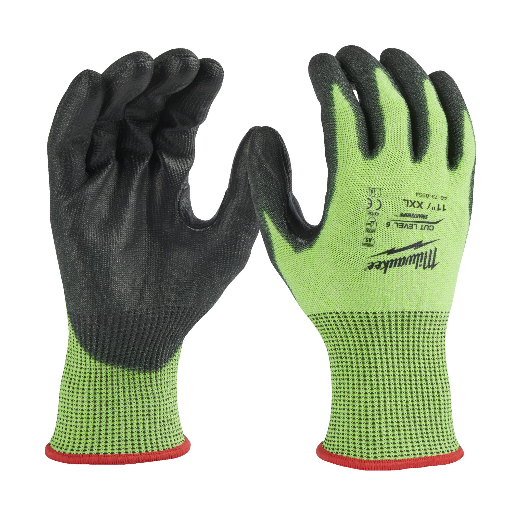 Перчатки защитные Hi-Vis Cut level (Хай Виз Кат Левел) 5/E, XXL/11